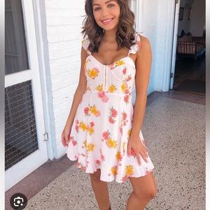 Astr corset mini dress